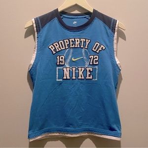 NIKE Baseball Sleeveless Boys T-Shirt Shirt 7